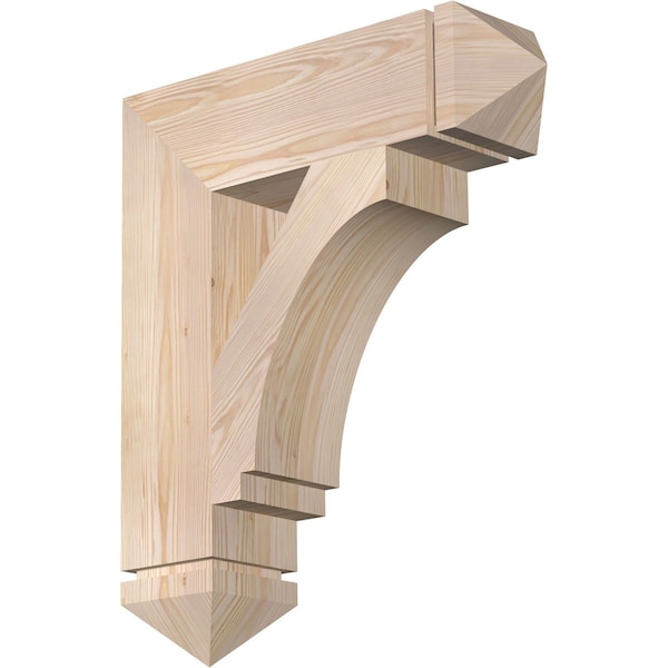 Ekena Millwork Imperial Arts & Crafts Smooth Bracket, Douglas Fir, 5 1/2"W x 22"D x 26"H BKT06X22X26IMP03SDF - main